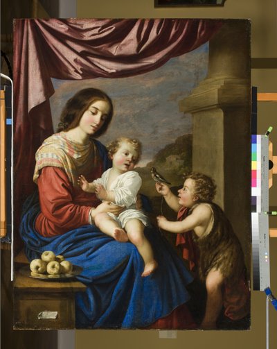 Madonna en Kind met de jonge Sint Jan, 1658 door Francisco de Zurbaran